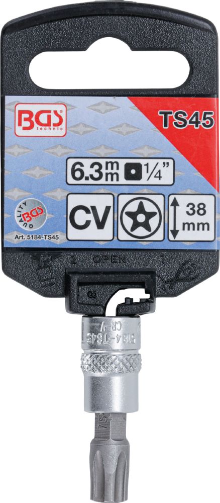 Produktbild Bit Einsatz TS Plus TS45 Antrieb Innenvierkant 6,3 mm 1/4 Zoll bild 2