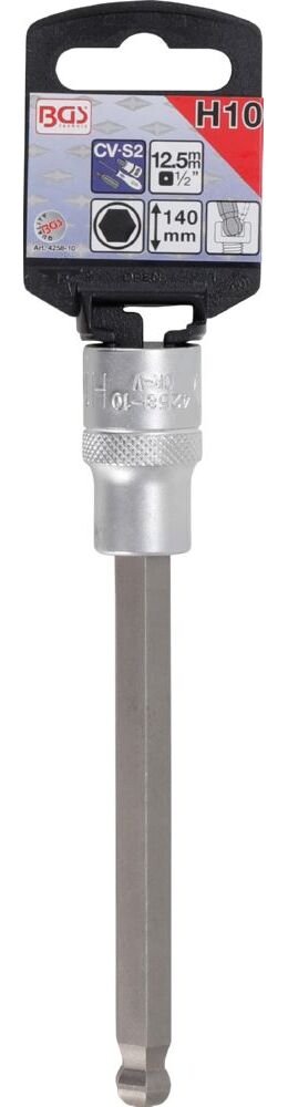 Produktbild Bit Einsatz Innensechskant 10 mm Länge 140 mm Antrieb Innenvierkant 12,5 mm bild 2
