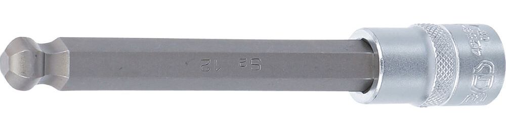 Produktbild BGS Bit Einsatz Innensechskant 12 mm Länge 140 mm Antrieb Innenvierkant 12,5 mm