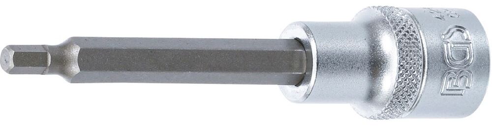 Produktbild BGS Bit Einsatz Innensechskant 5 mm Länge 100 mm Antrieb Innenvierkant 12,5 mm