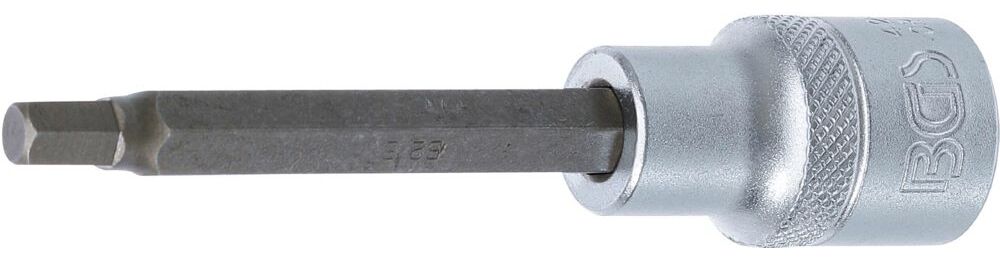 Produktbild BGS Bit Einsatz Innensechskant 6 mm Länge 100 mm Antrieb Innenvierkant 12,5 mm