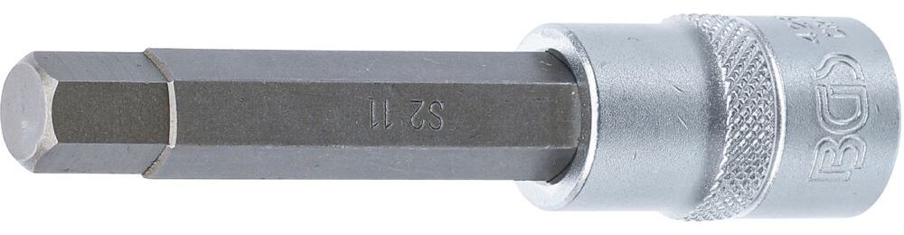 Produktbild BGS Bit Einsatz Innensechskant 11 Länge 100 mm Antrieb Innenvierkant 12,5 mm