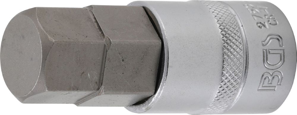 Produktbild BGS Bit Einsatz Innensechskant 13/16 Zoll Länge 70 mm Antrieb Innenvierkant 12,5 mm