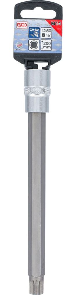 Produktbild Bit Einsatz Innenvielzahn M14 Länge 200 mm Antrieb Innenvierkant 12,5 mm bild 2