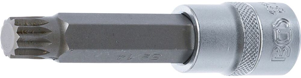 Produktbild BGS Bit Einsatz Innenvielzahn M14 Länge 100 mm Antrieb Innenvierkant 12,5 mm