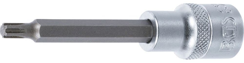 Produktbild BGS Bit Einsatz Keil Profil M6 Länge 100 mm Antrieb Innenvierkant 12,5 mm 1/2 Zoll