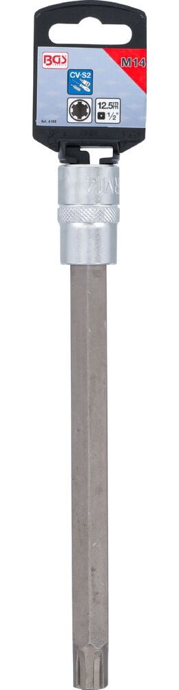 Produktbild Bit Einsatz Keil-Profil M14 Länge 200 mm Antrieb Innenvierkant 12,5 mm 1/2 Zoll bild 2