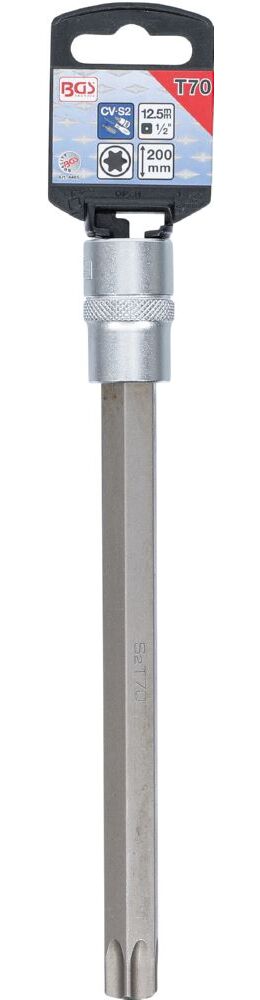 Produktbild Bit Einsatz T70 Länge 200 mm Antrieb Innenvierkant 12,5 mm 1/2 Zoll bild 2