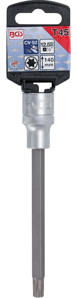 Produktbild Bit Einsatz T45 Länge 140 mm Antrieb Innenvierkant 12,5 mm 1/2 Zoll bild 2