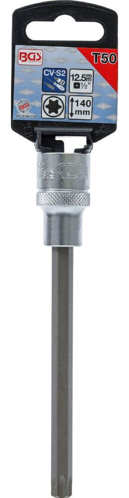 Produktbild Bit Einsatz T50 Länge 140 mm Antrieb Innenvierkant 12,5 mm 1/2 Zoll bild 2
