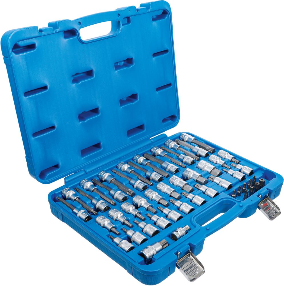 Produktbild Bit Einsatz Satz Innenvierkant 1/2 Zoll Außensechskant 5/16 Zoll 49 teilig bild 2