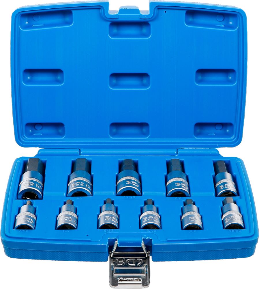 Produktbild BGS Bit Einsatz Satz 11 teilig Antrieb Innenvierkant 12,5 mm 1/2 Zoll