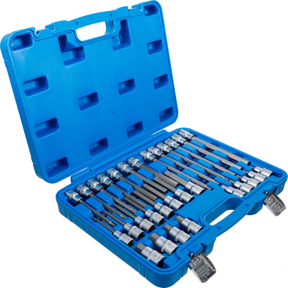Produktbild BGS Bit Einsatz Satz Antrieb Innenvierkant 12,5 mm Innensechskant 30 teilig bild 2