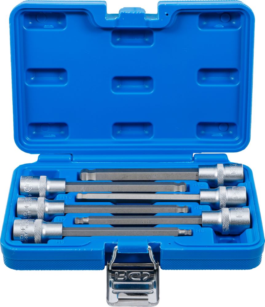 Produktbild BGS Bit Einsatz Satz Innensechskant 6 teilig Antrieb Innenvierkant 12,5 mm 1/2 Zoll