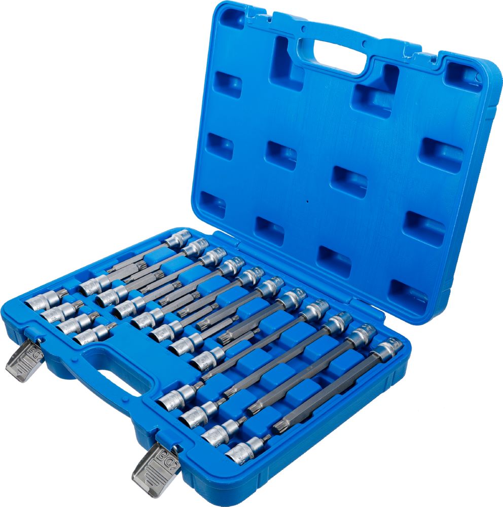 Produktbild Bit Einsatz Satz Innenvielzahn 26 teilig Antrieb Innenvierkant 12,5 mm 1/2 Zoll bild 3