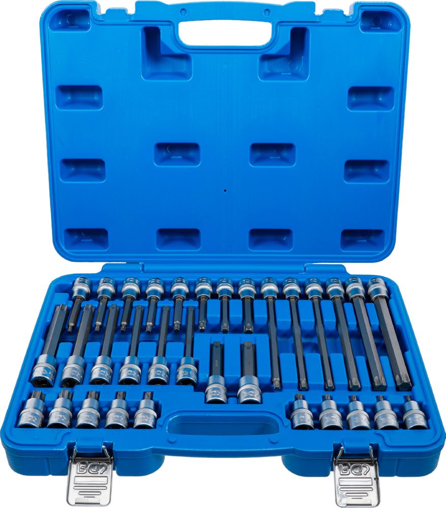 Produktbild BGS Bit Einsatz Satz Antrieb Innenvierkant 12,5 mm T-Profil T20-T70 32 teilig