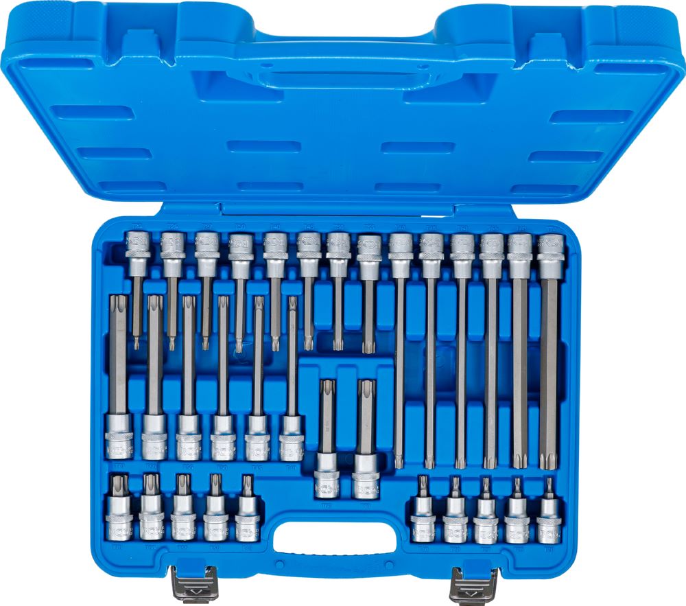 Produktbild BGS Bit Einsatz Satz Antrieb Innenvierkant 12,5 mm T-Profil T20-T70 32 teilig bild 4