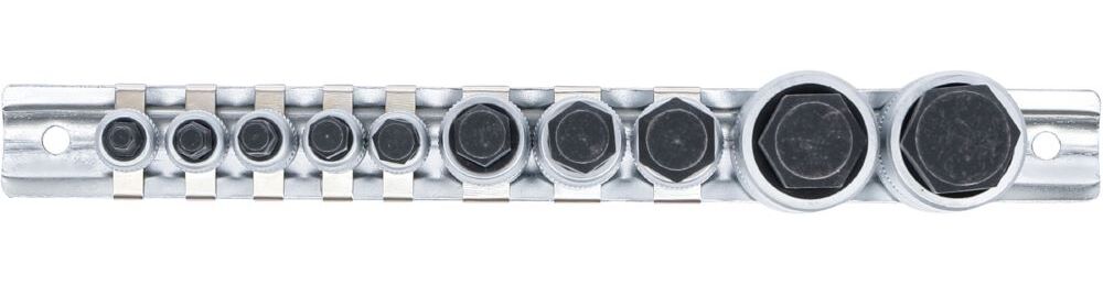 Produktbild Bit Einsatz Satz extra kurz Innensechskant 4 - 19 mm 10 teilig bild 3