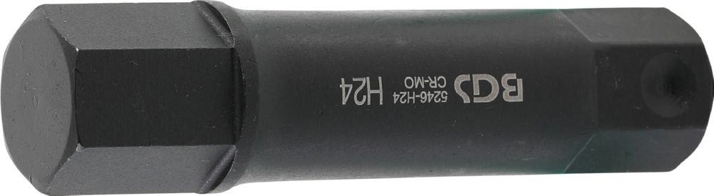 Produktbild BGS Bit Länge 100 mm Innensechskant 24 mm Antrieb Außensechskant 22 mm