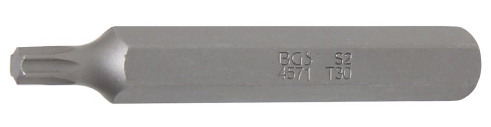 Produktbild BGS Bit T30 Länge 75 mm Antrieb Außensechskant 10 mm 3/8 Zoll T-Profil