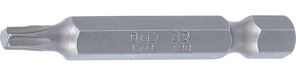 Produktbild BGS Bit T20 Länge 50 mm Antrieb Außensechskant 6,3 mm 1/4 Zoll T-Profil