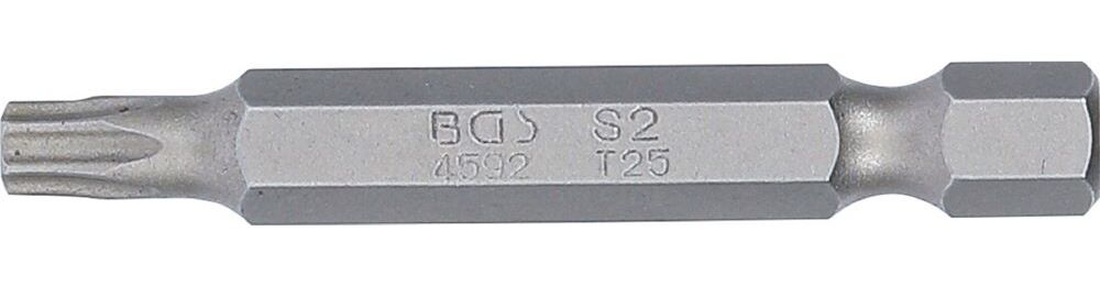 Produktbild BGS Bit T25 Länge 50 mm Antrieb Außensechskant 6,3 mm 1/4 Zoll T-Profil bild 2