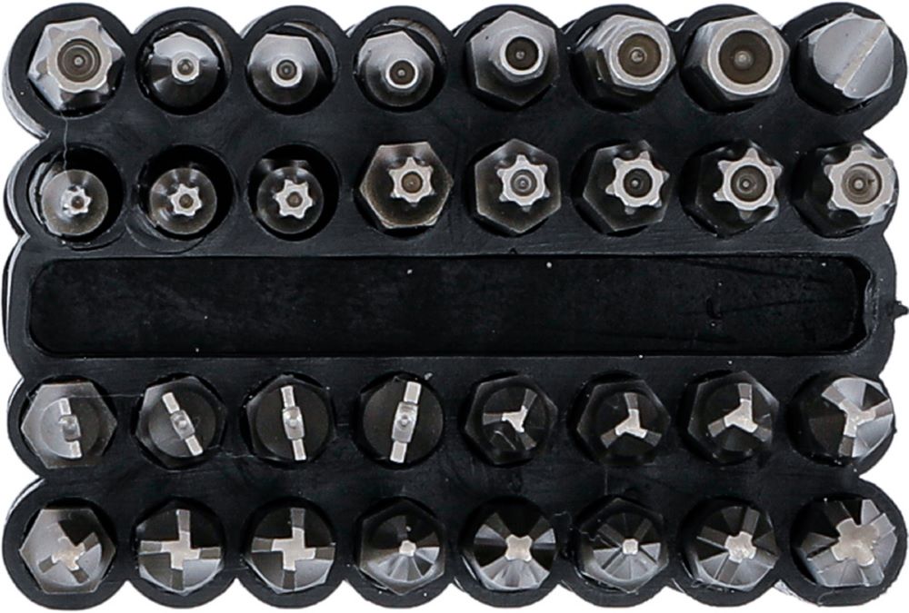 Produktbild Bit Satz lang Antrieb Außensechskant 1/4 Zoll verschiedene Profile 32 teilig bild 3