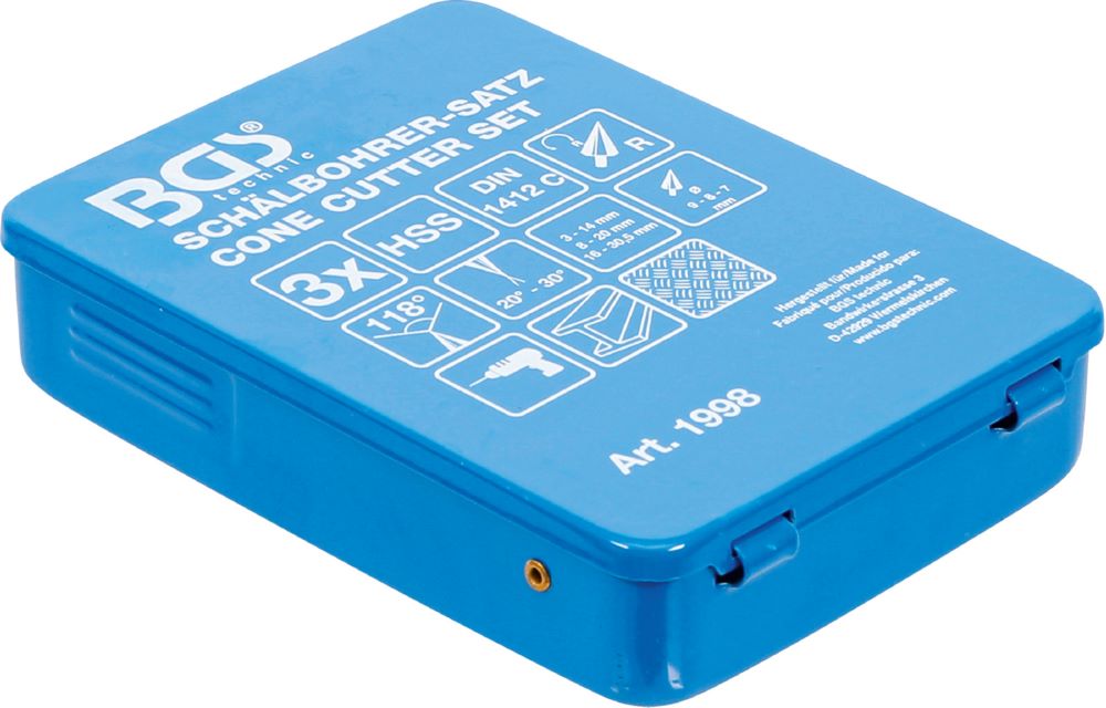 Produktbild Blechschälbohrer Satz HSS 3 Größen 3 teilig bild 5