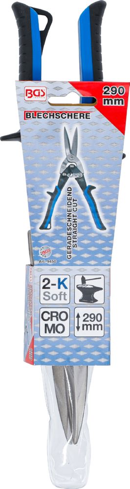 Produktbild BGS Blechschere gerade schneidend extra lange Schneiden 290 mm bild 4
