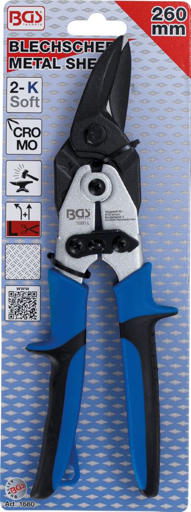 Produktbild BGS Blechschere links gerade schneidend 260 mm bild 5