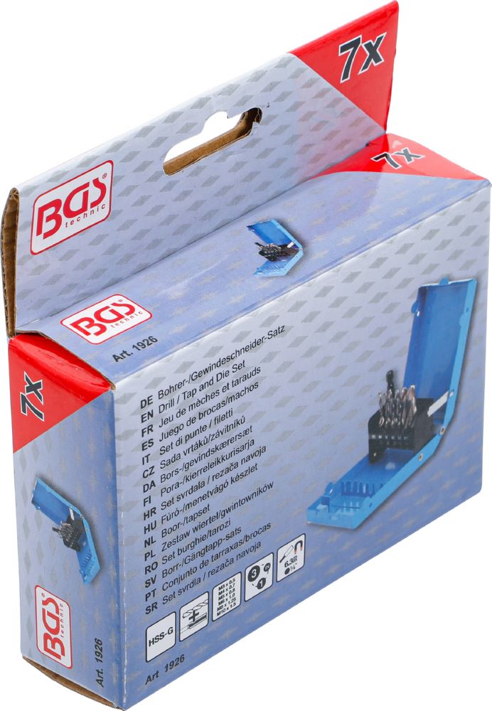 Produktbild Bohrer-/ Gewindeschneider-Satz HSS-G 7 teilig bild 6