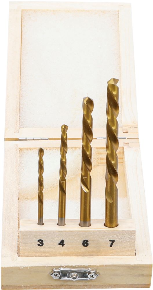 Produktbild BGS Bohrer Satz HSS linksschneidend 4 teilig