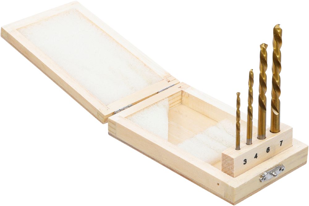 Produktbild BGS Bohrer Satz HSS linksschneidend 4 teilig bild 2