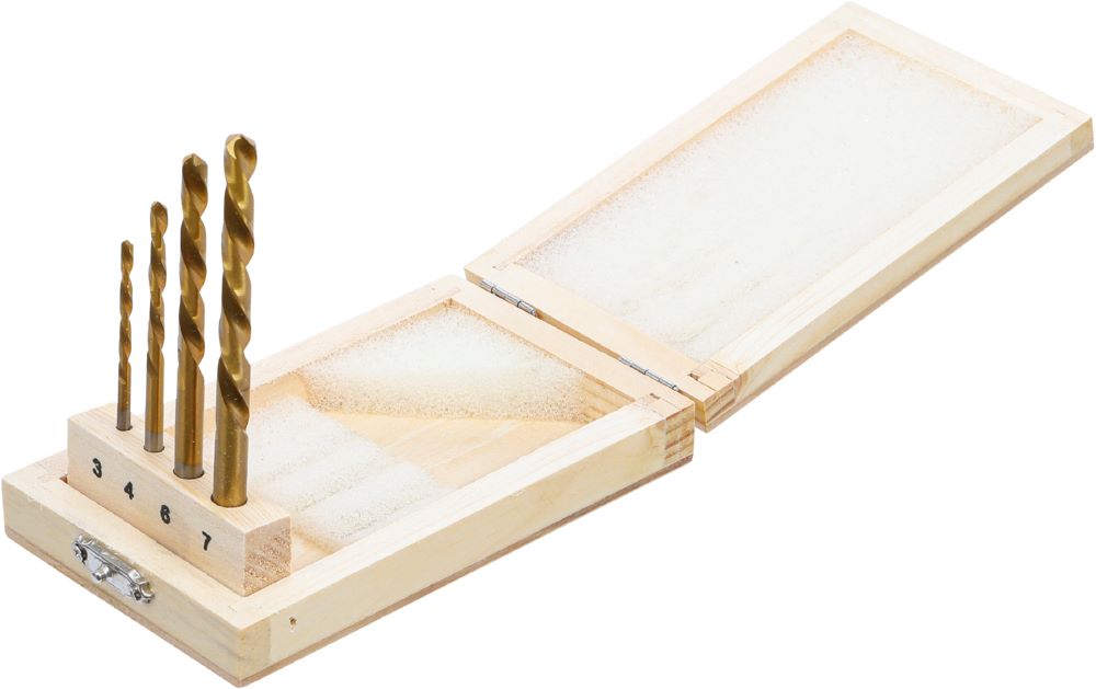 Produktbild BGS Bohrer Satz HSS linksschneidend 4 teilig bild 3