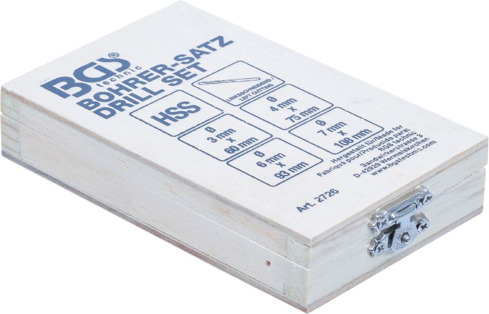 Produktbild BGS Bohrer Satz HSS linksschneidend 4 teilig bild 5