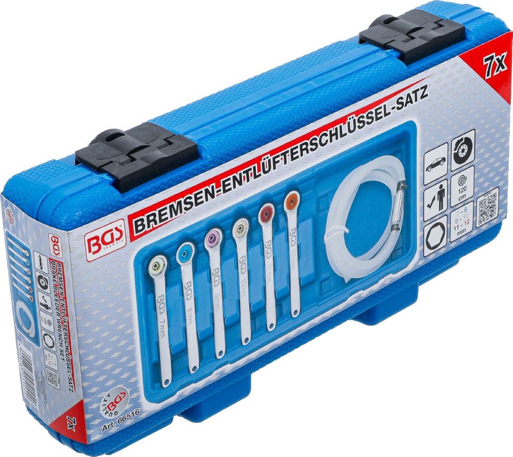 Produktbild BGS Bremsen Entlüfterschlüssel Satz 7 - 8 - 9 - 10 - 11 - 12 mm 7 teilig bild 6