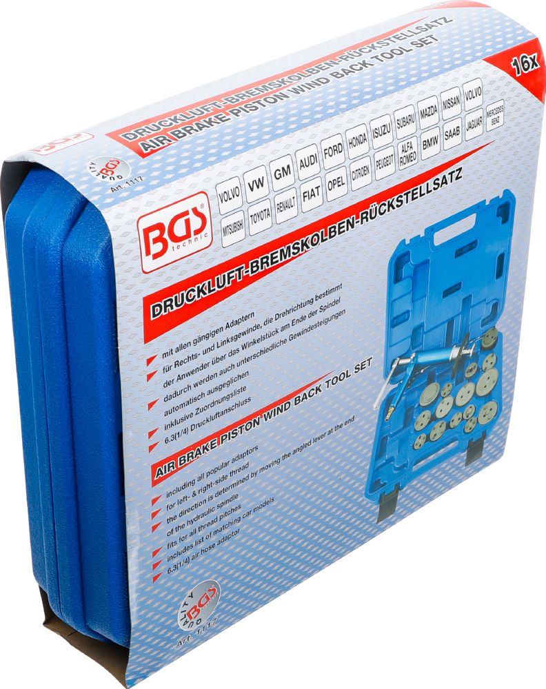 Produktbild BGS Bremskolben Rückstell Satz pneumatisch 16 teilig bild 8