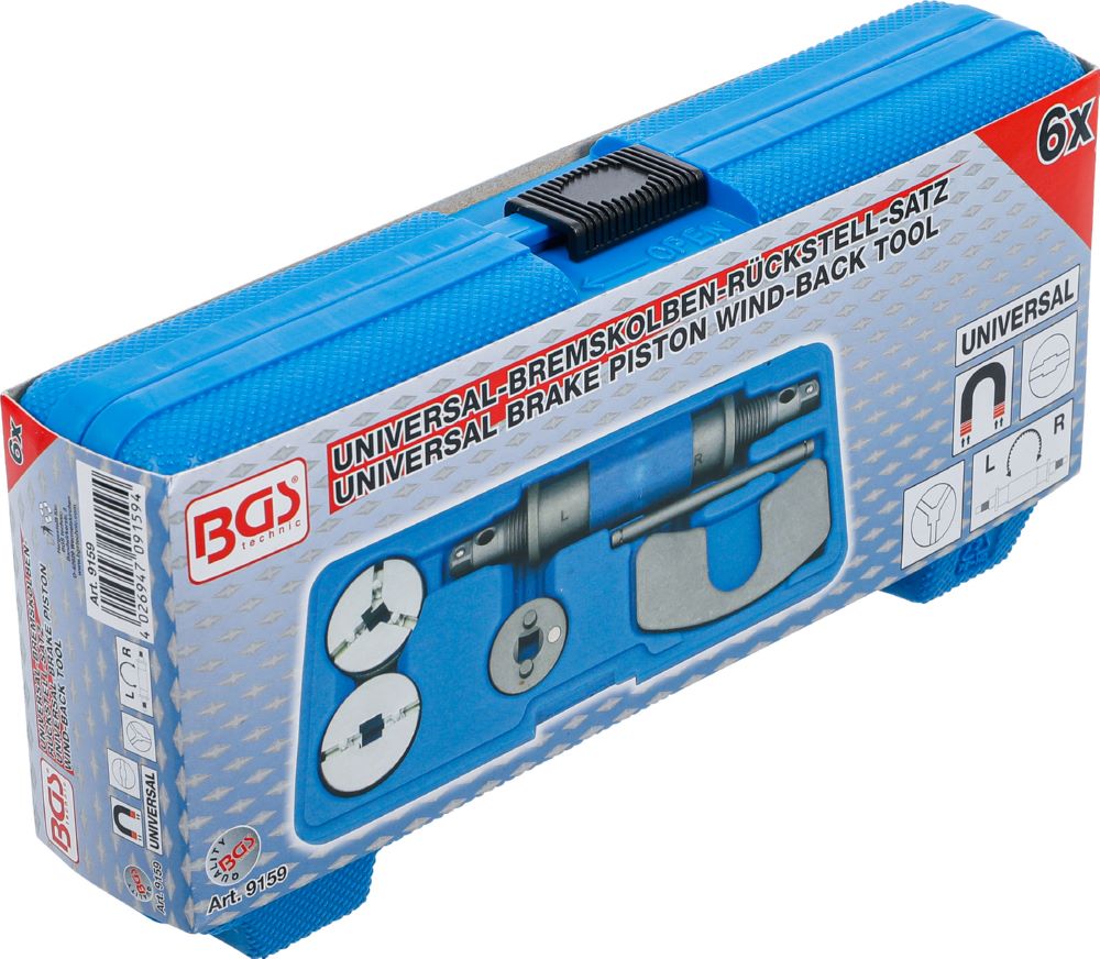Produktbild BGS Bremskolben Rückstell Satz universal Links- und Rechtsgewinde 6 teilig bild 6