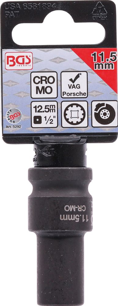 Produktbild BGS Bremssattel Einsatz 10-kant für VAG und Porsche 11,5 mm bild 3