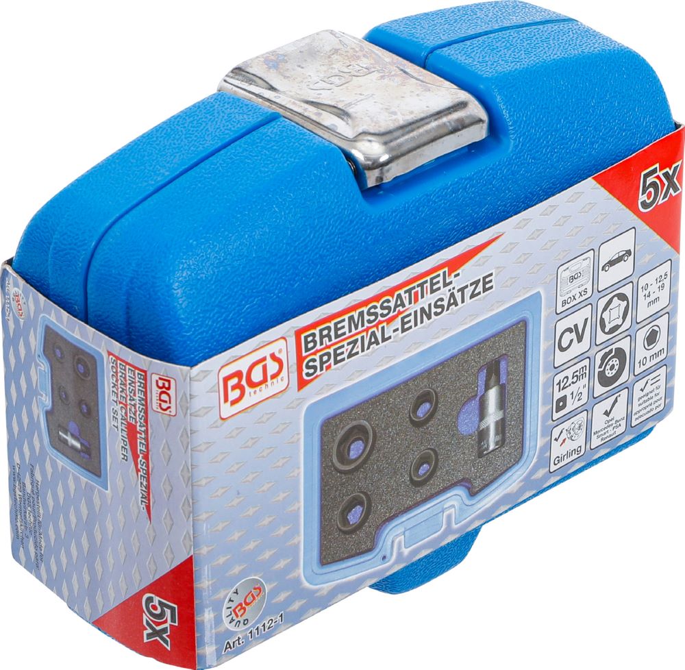 Produktbild BGS Bremssattel Spezial Einsätze 5-Kant Pentagon 5 teilig bild 6