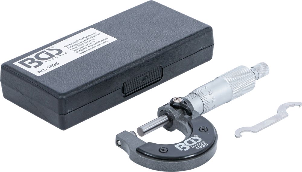 Produktbild BGS Bügelmessschraube Genauigkeit 0,01 mm 0 - 25 mm bild 1
