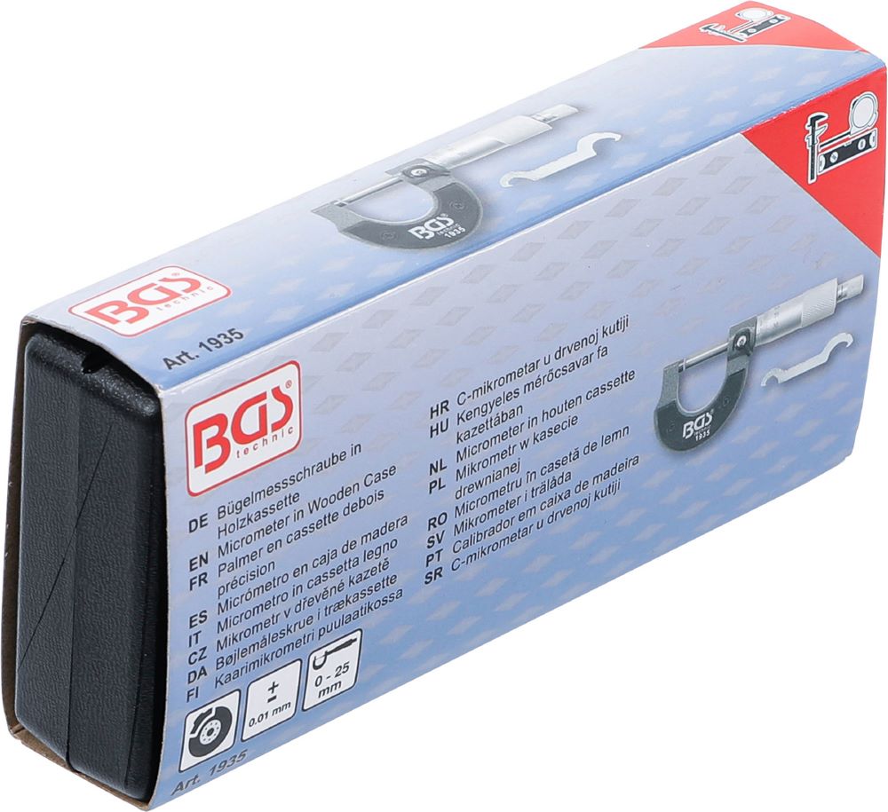 Produktbild BGS Bügelmessschraube Genauigkeit 0,01 mm 0 - 25 mm bild 6