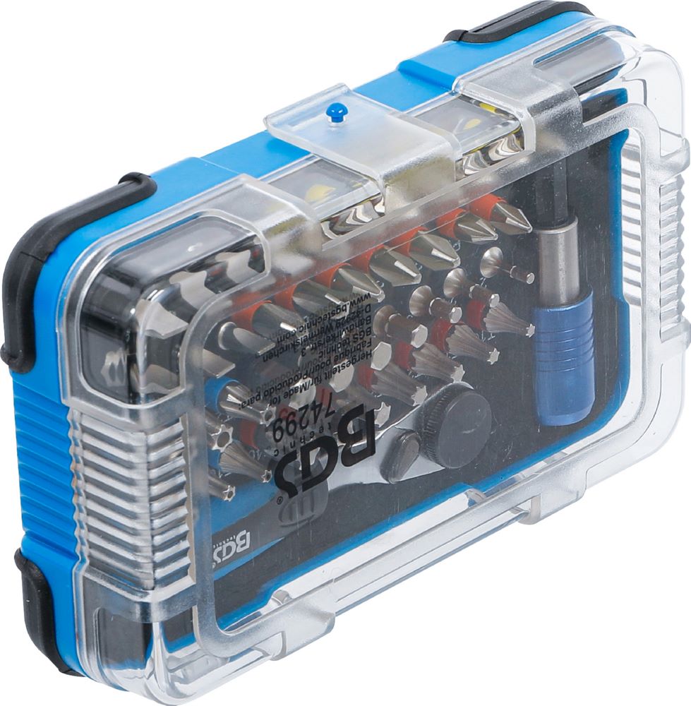 Produktbild Color Bit Satz mit Bit-Knarre Antrieb Außensechskant 6,3 mm 1/4 Zoll 43 teilig bild 9