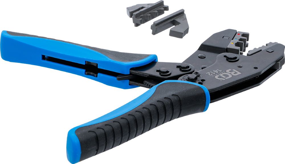 Produktbild BGS Crimpzange mit Ratschenfunktion auswechselbare Pressprofileinsätze bild 3