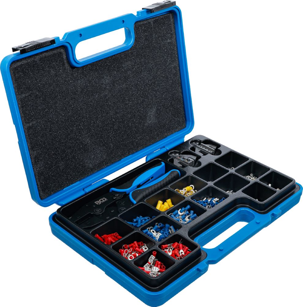 Produktbild BGS Crimpzangen Satz mit 2 Paar Backen mit Kabelschuh Sortiment 1000 teilig bild 3