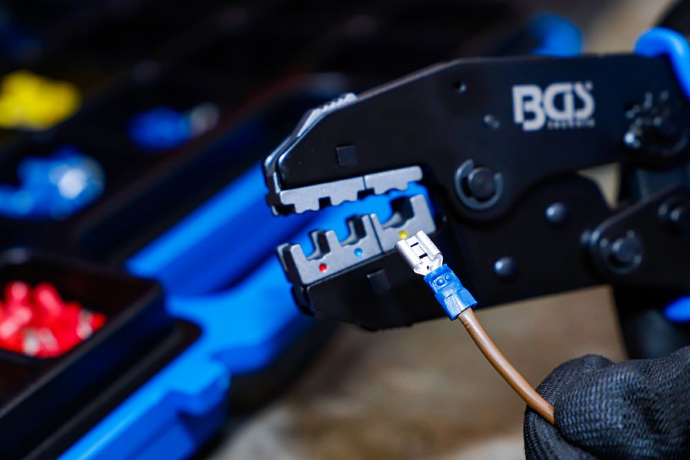 Produktbild BGS Crimpzangen Satz mit 2 Paar Backen mit Kabelschuh Sortiment 1000 teilig bild 8