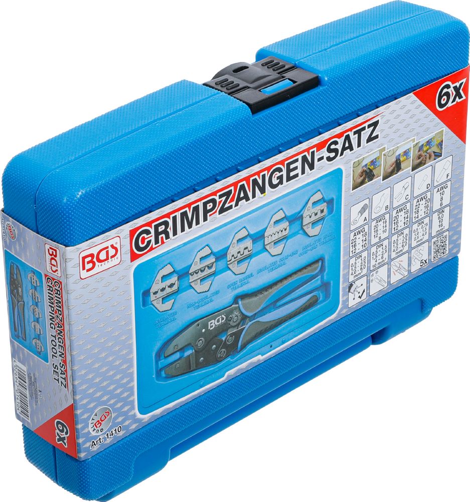 Produktbild BGS Crimpzangen Satz mit 5 Paar Backen bild 6