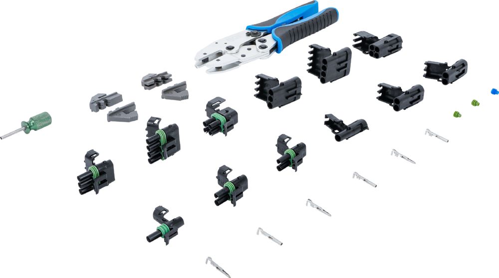 Produktbild BGS Crimpzangen Satz mit wasserdichten Steckverbindern 220 teilig bild 2