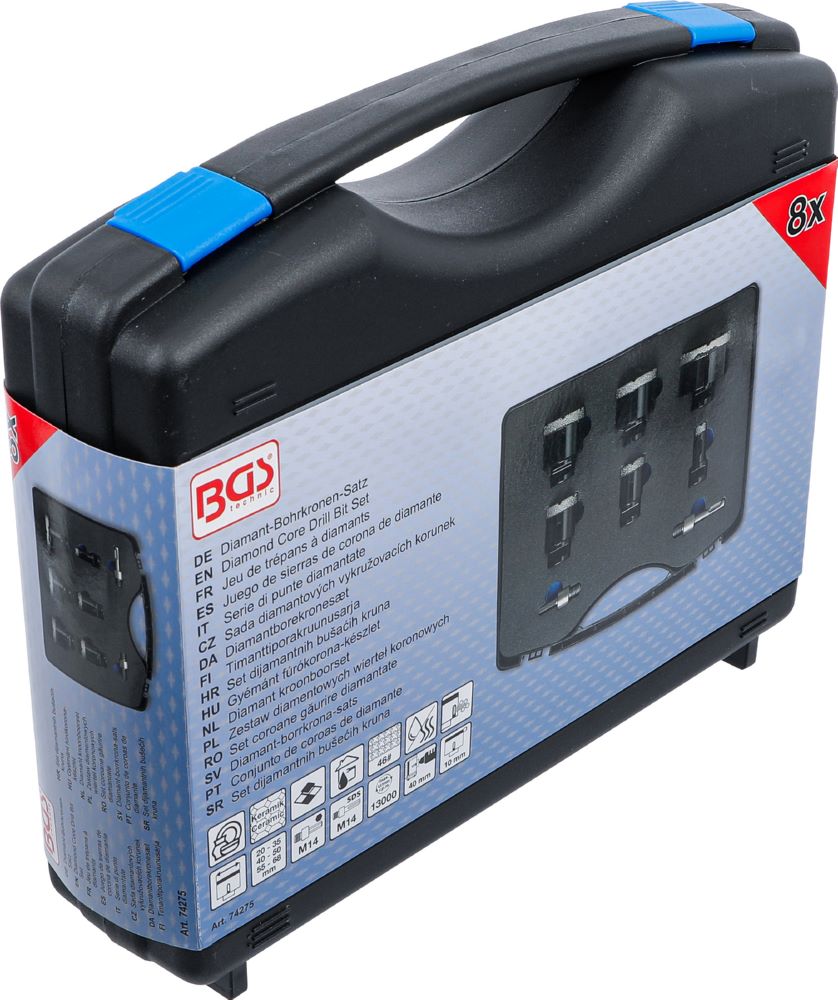 Produktbild BGS Diamant Bohrkronen Satz 20 - 68 mm 8 teilig bild 7