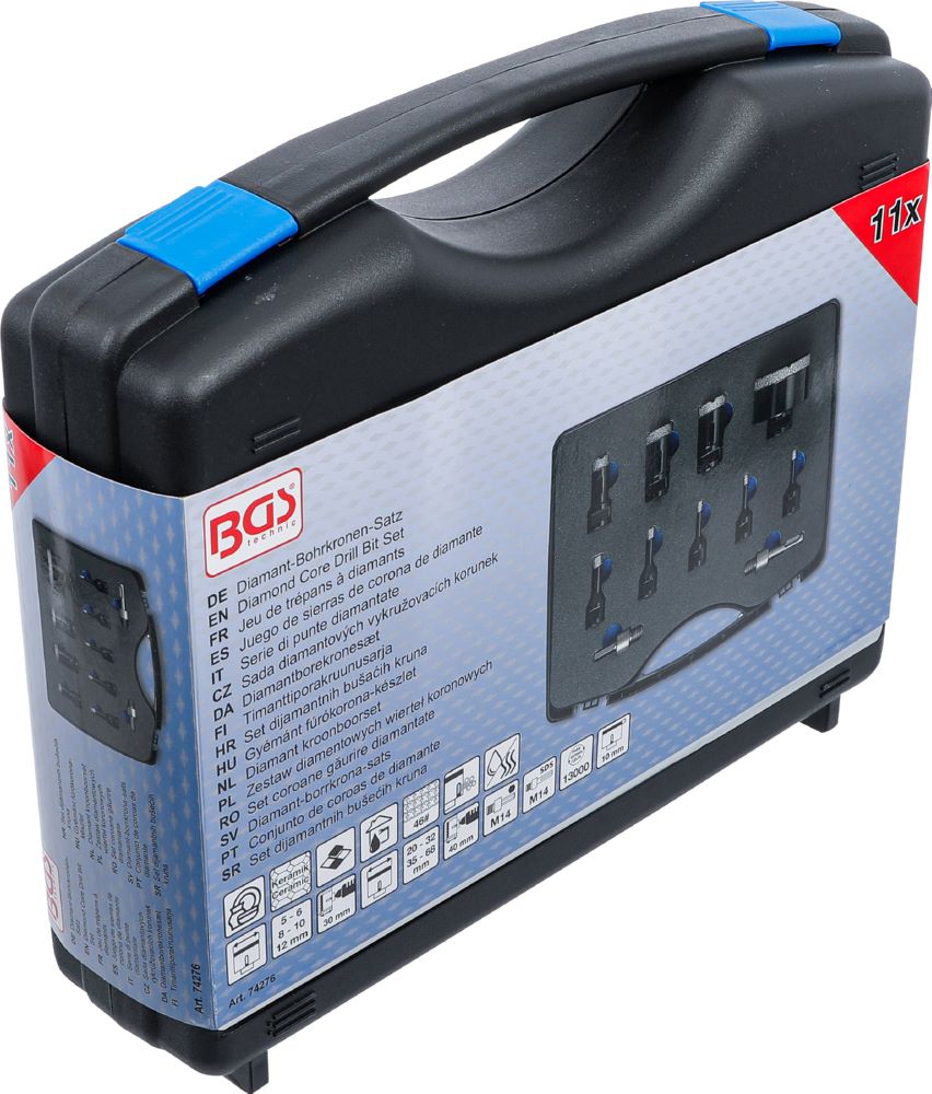 Produktbild BGS Diamant Bohrkronen Satz 5 - 68 mm 11 teilig bild 7
